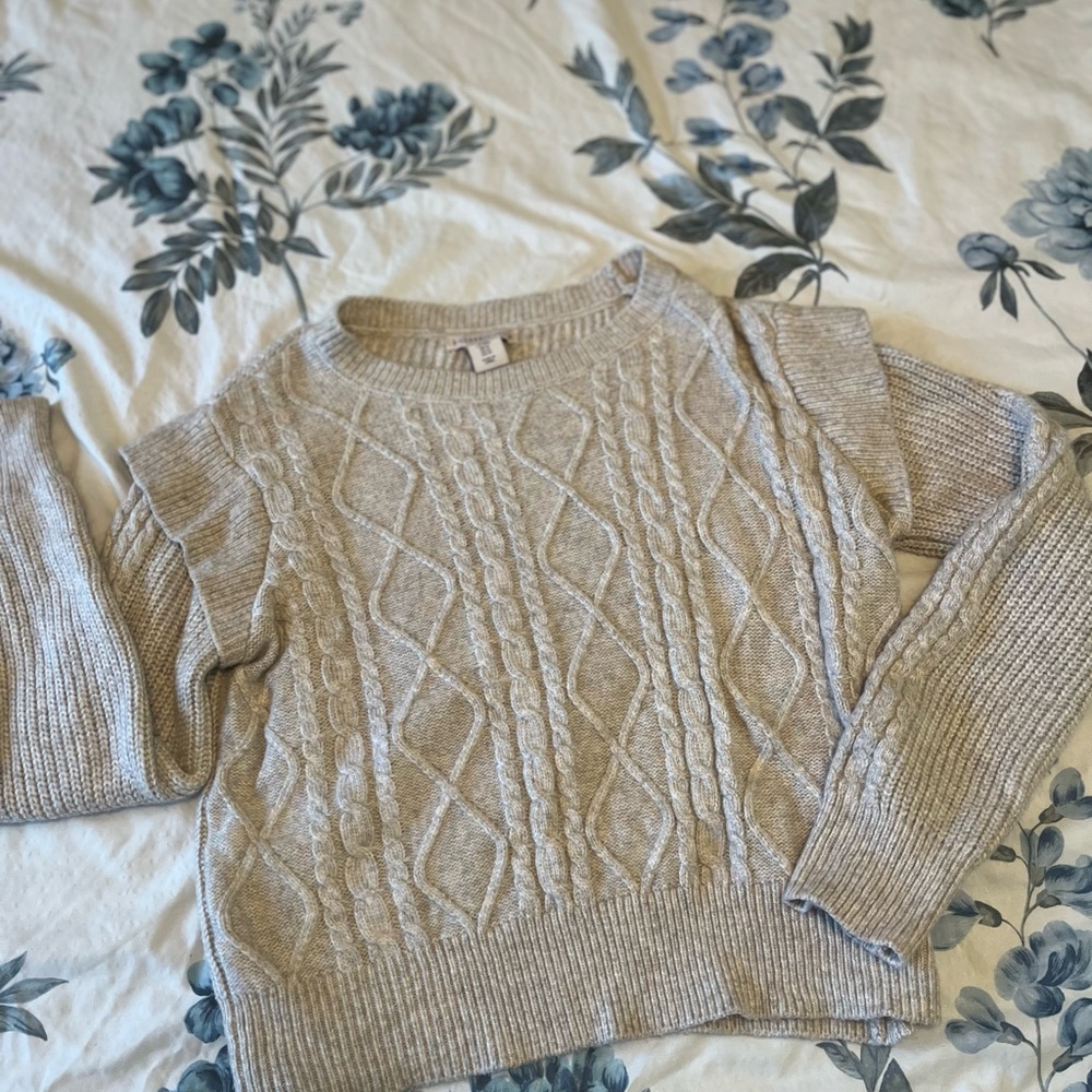 Sincerely Jules Cream Cable Knit Sweater